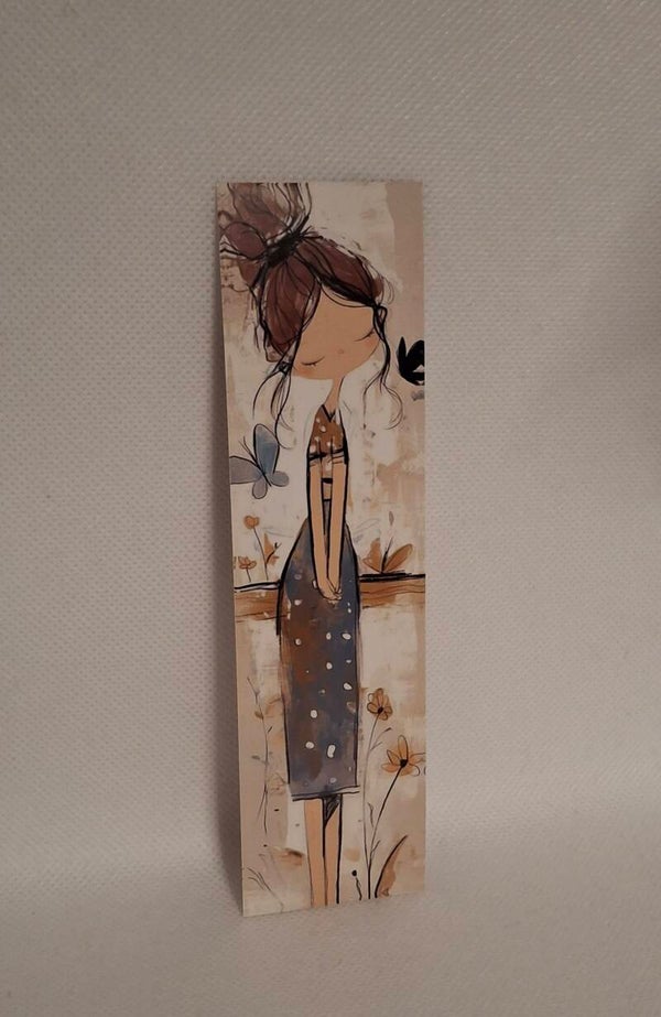 Boekenlegger vlindermeisje