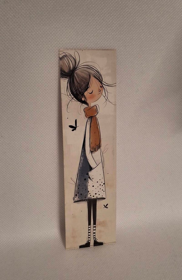 Boekenlegger vlindermeisje