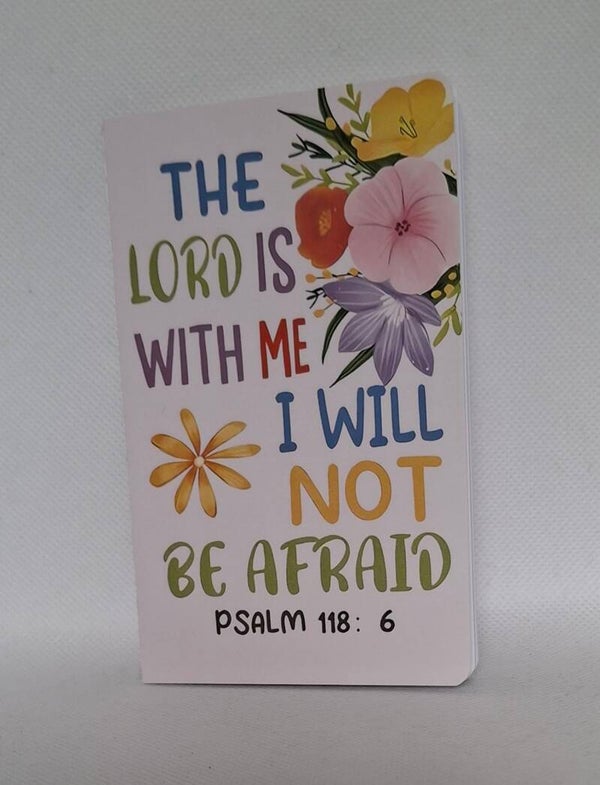 Notitieboekje met bijbeltekst