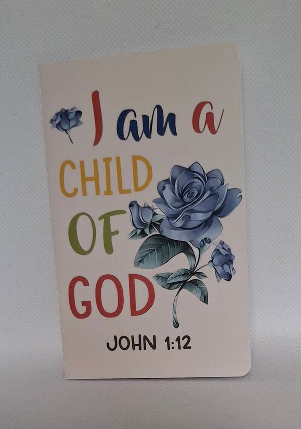 Notitieboekje met bijbeltekst