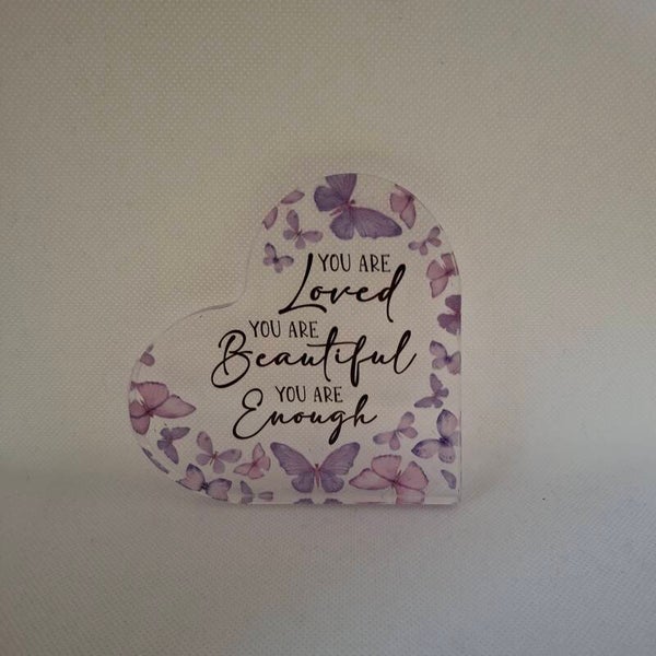 Plexiglas met bemoedigende tekst