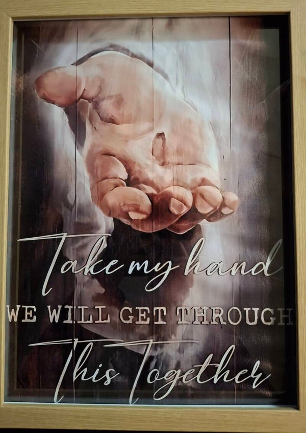 Schilderij houten lijst 30 x 40 cm