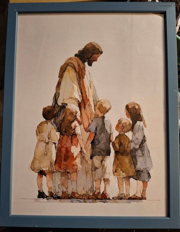 Canvas ingelijst 30 x 40 cm