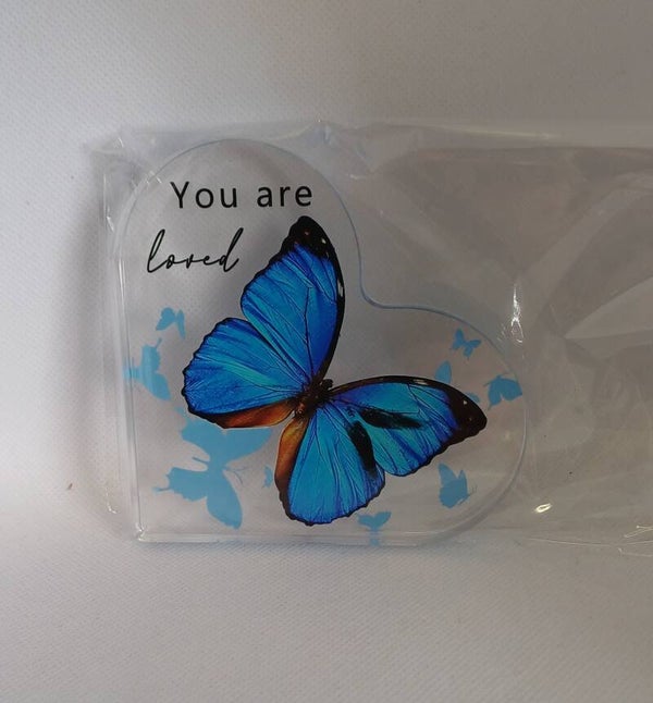 Plexiglas met bemoedigende tekst