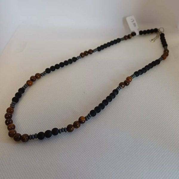 Ketting met tijgeroog kralen