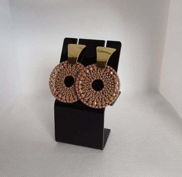 Oorbellen taupe