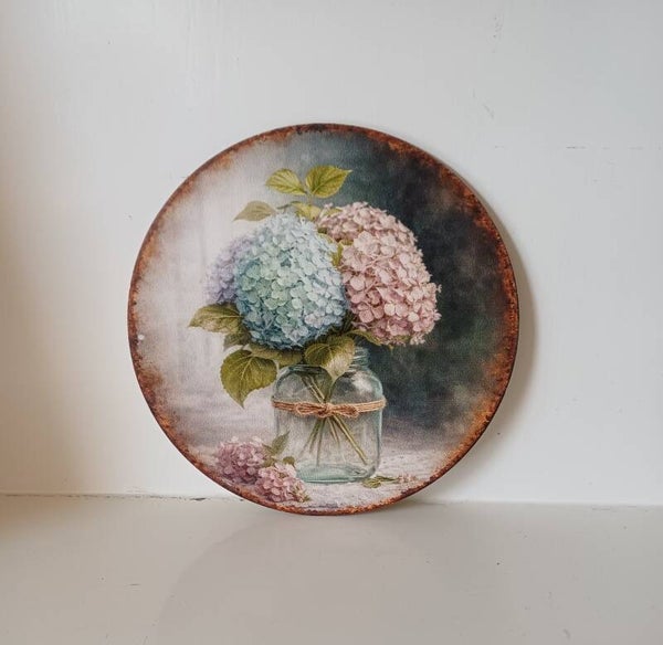 Houten bordje rond
