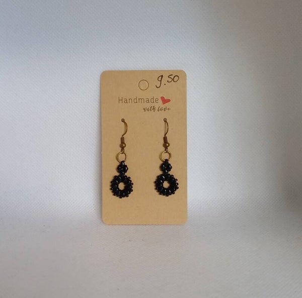 Oorbellen hangers zwart