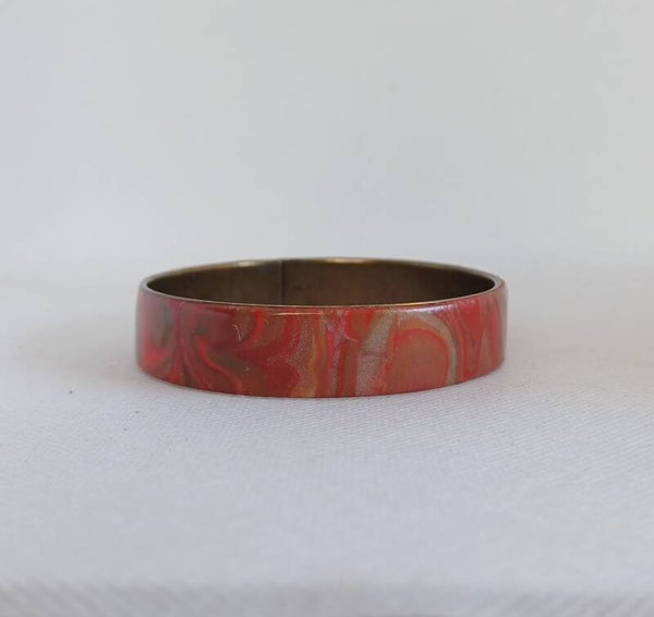 Armband fimoklei rood