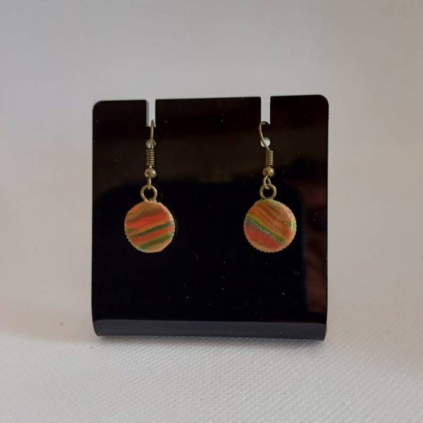 Oorbellen hangers oranje