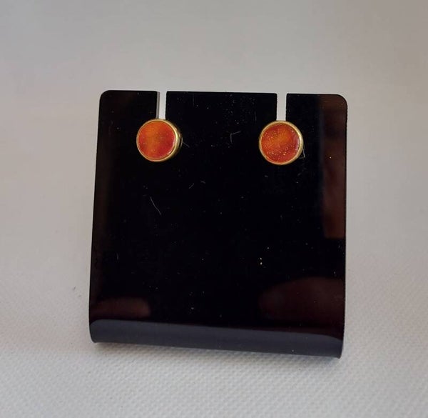 Oorbellen steker oranje