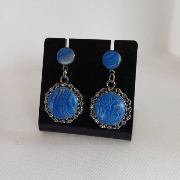 Oorbellen blauw