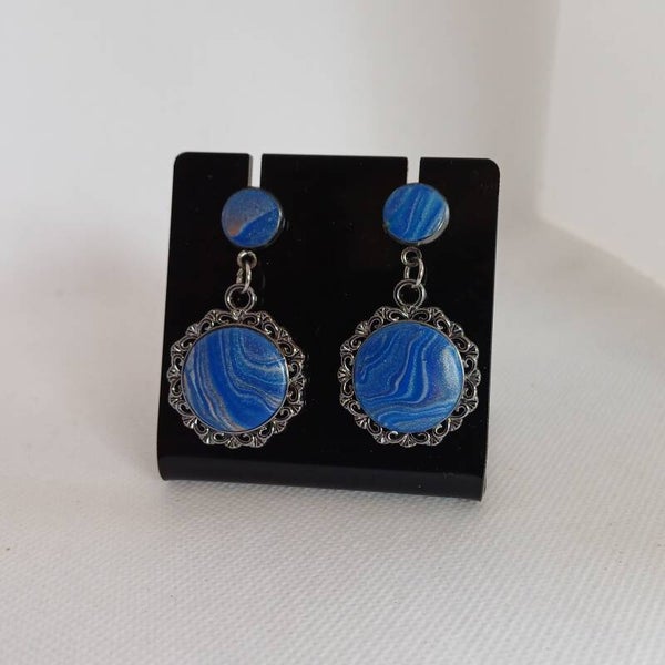Oorbellen blauw
