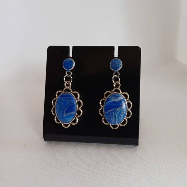 Oorbellen blauw