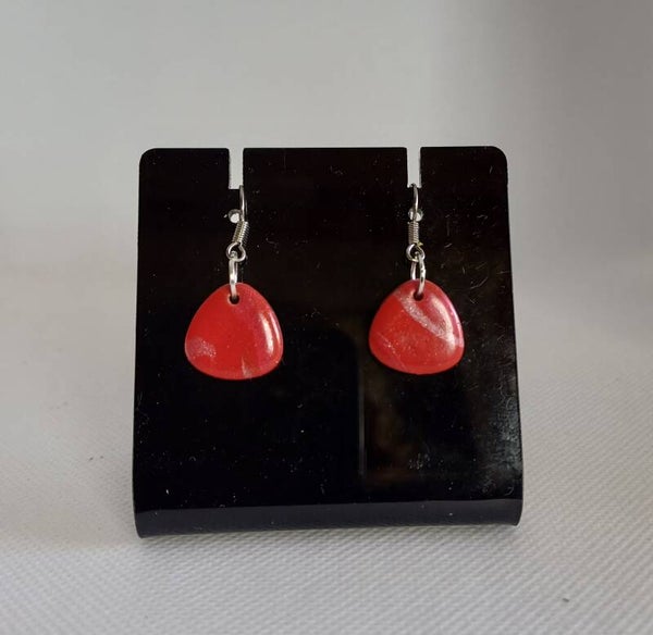 Oorbellen fimo rood