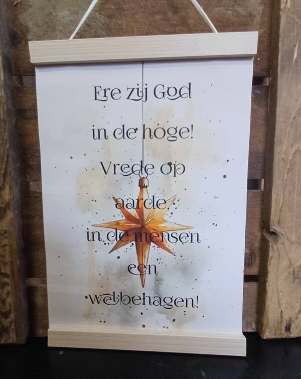 Canvas doek 20 x 30 cm met ophangsysteem