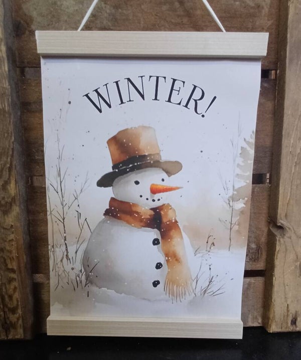 Canvas doek 20 x 30 cm met ophangsysteem