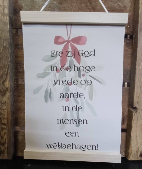 Canvas doek 20 x 30 cm met ophangsysteem
