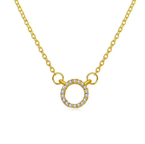 Ketting Voor Vrouwen Creatieve Retro Eenvoudige Kettingen Zirkoon Ring Sleutelbeen Ketting Ketting Vrouwelijke Gift Sieraden