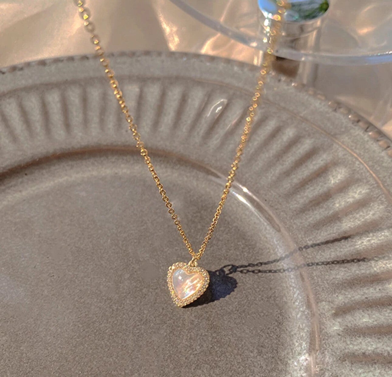Blauwe Andes Opaal Hanger aan Zilveren Oogje 925 Zilver Sterling Ketting | Crystal Cave