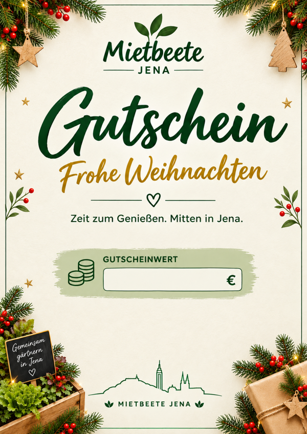 Weihnachtsgutschein Großbeet