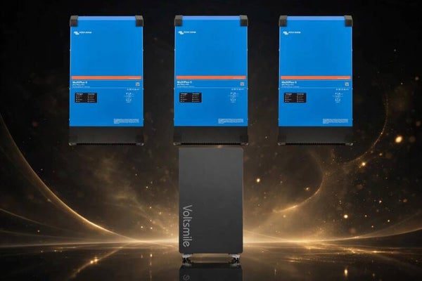 RUDOLFS GOUDEN DRIEHOEK - 15 kVA 3-FASE PAKKET | 3x Victron + 16 kWh Voltsmile S16 | COMPLEET PLUG & PLAY