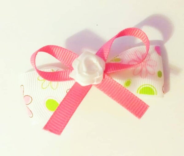 Loulahs Exclusive Grosgrain Floral Bow