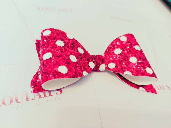 Glitter Snow Bow