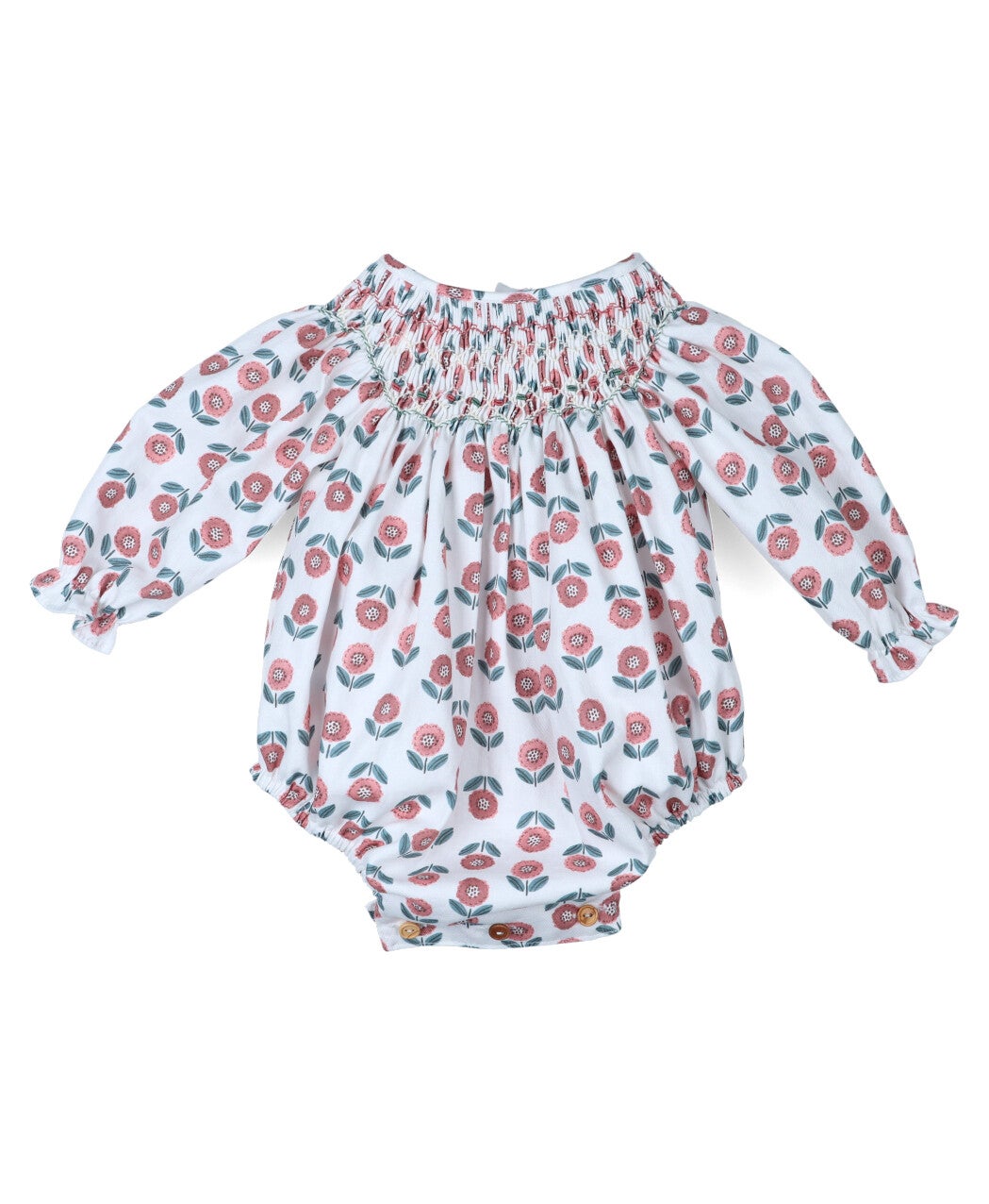 Ranita bebé cuello en punto inglés