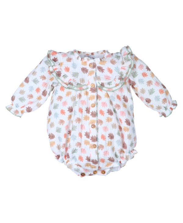 Ranita bebé con estampado otoñal