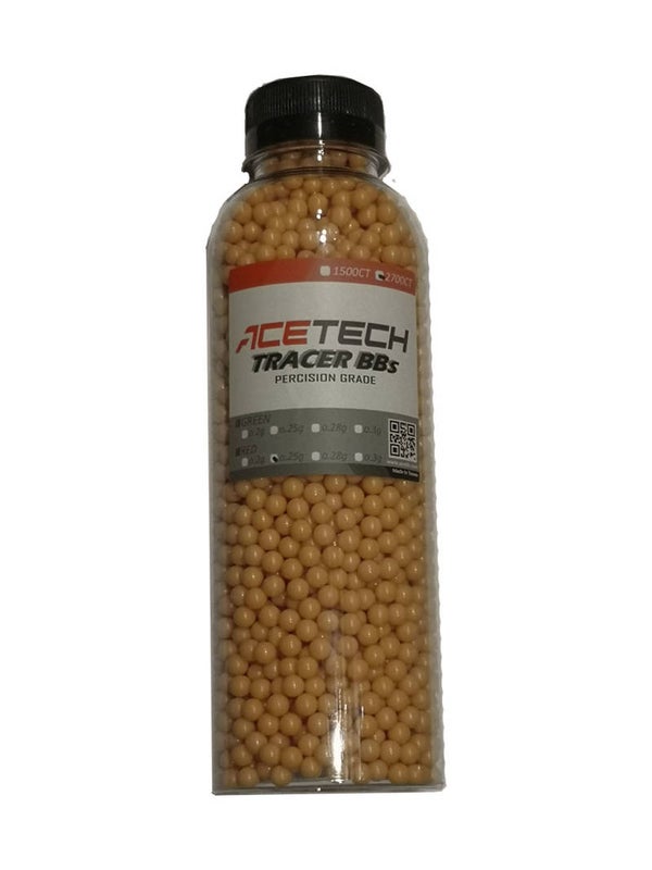 Acetech RED tracer 0.25G BBs 2700 pieces bottle