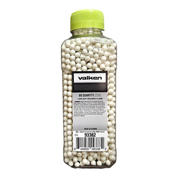 Valken Accelerate Tracer BBs 0.25 g – bottle of 2500