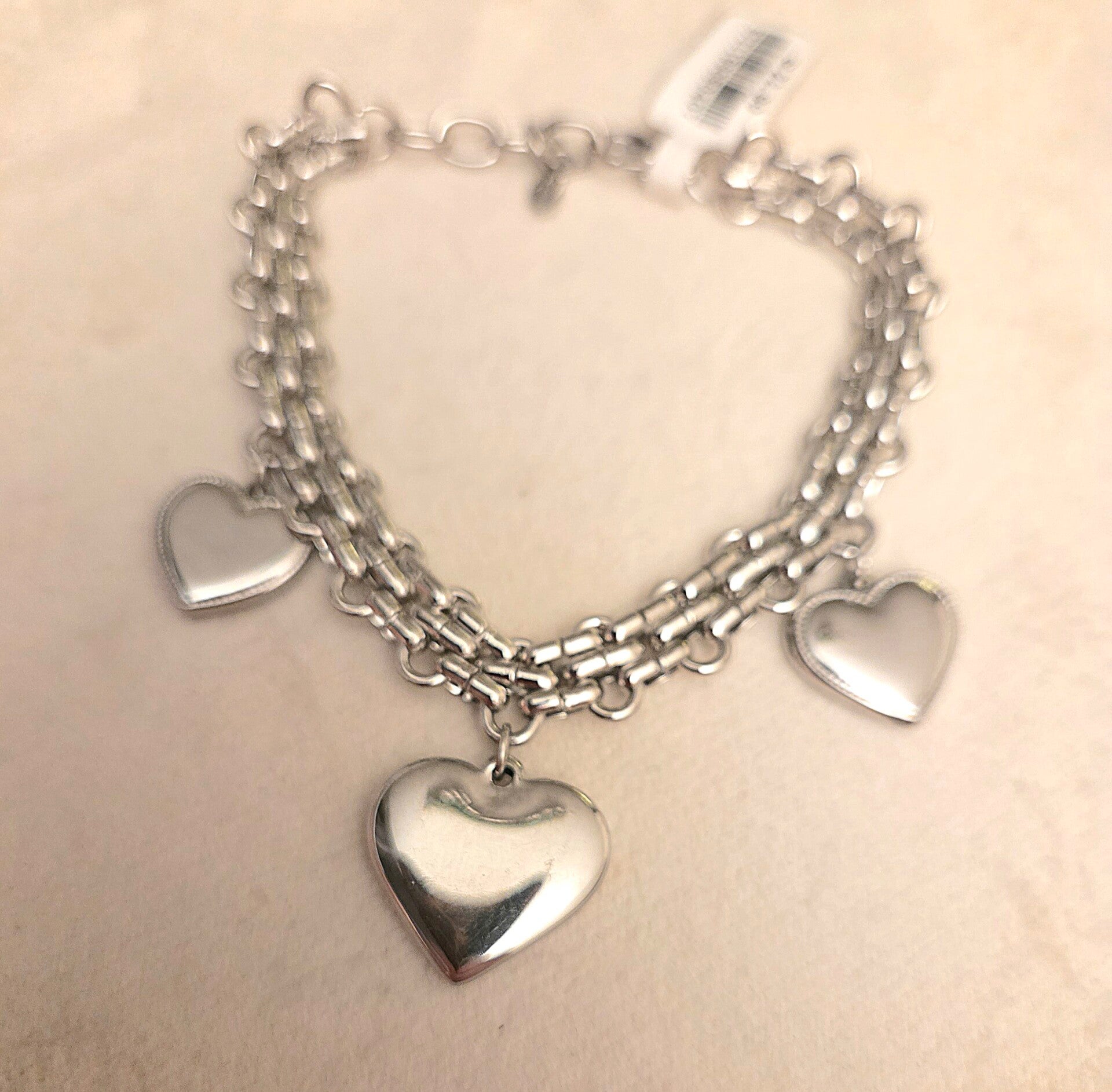 Armband love statement Stainlesssteel zilver