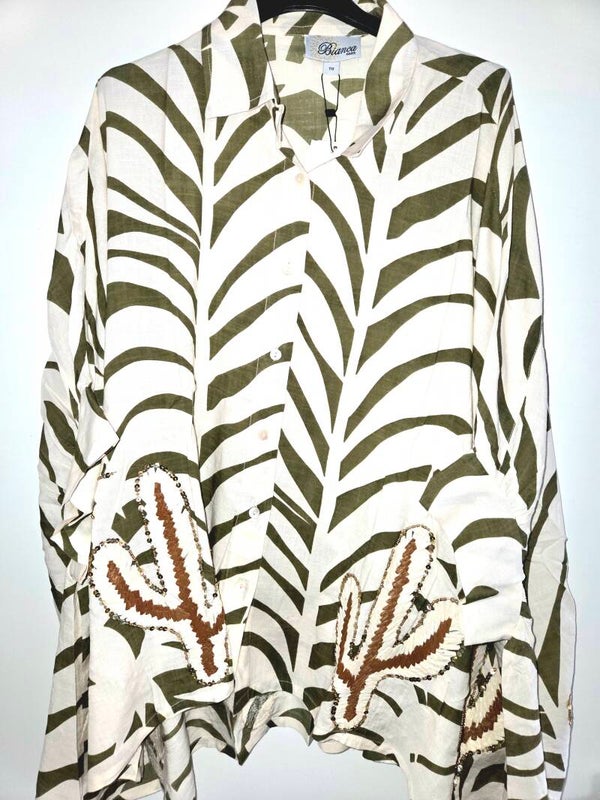 Blouse vienna army groen