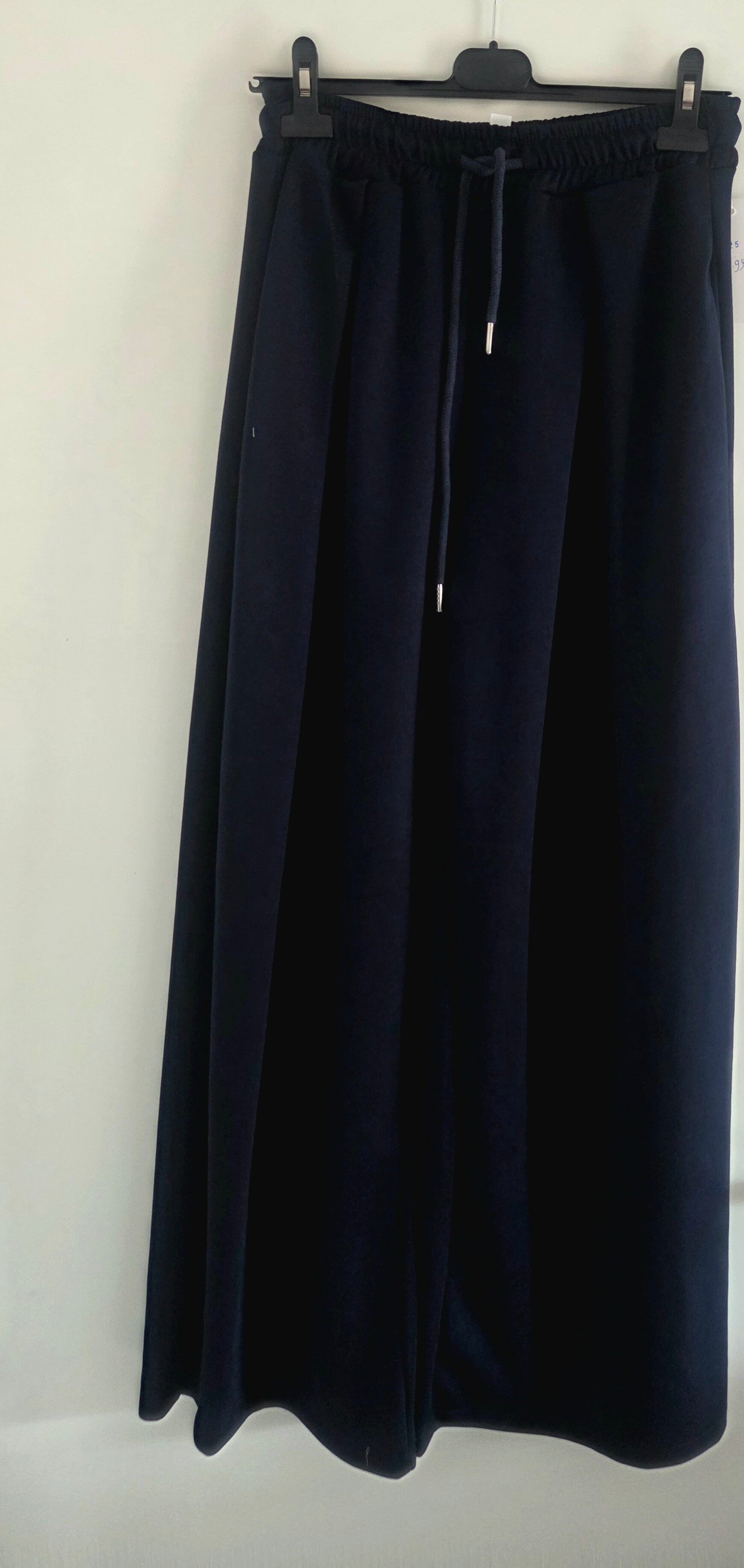 Jogbroek wijd uitlopend  navy t/m 44