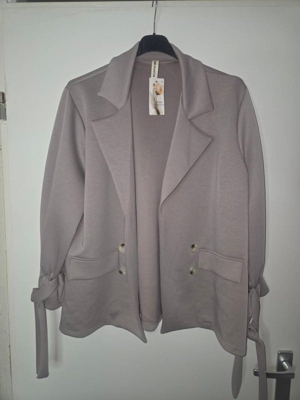 Blazer/vest taupe t/m50