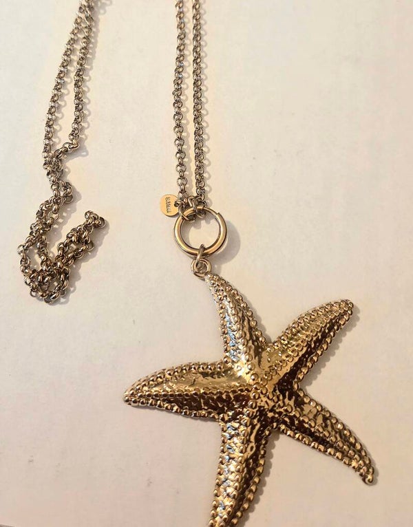 Lange ketting zeester- goud- Stainlesssteel