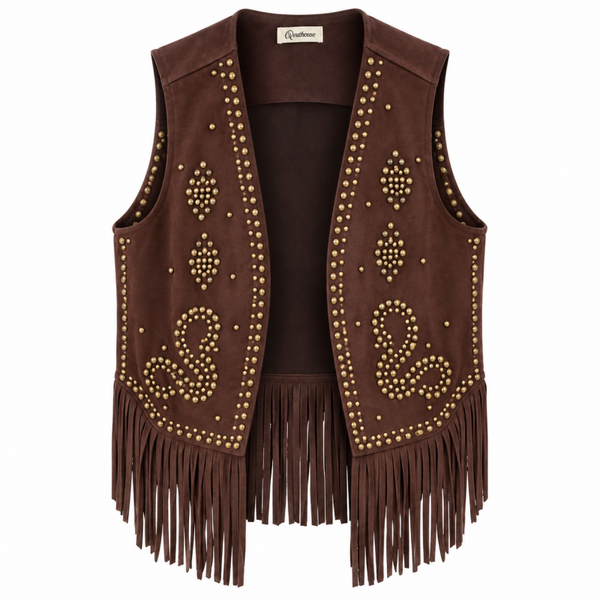 Set boho western donkerbruin