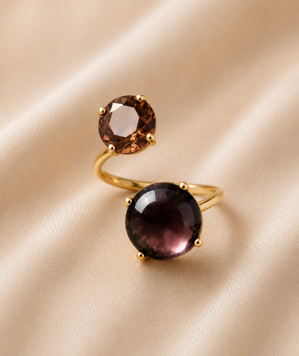 Ring druppel bruin