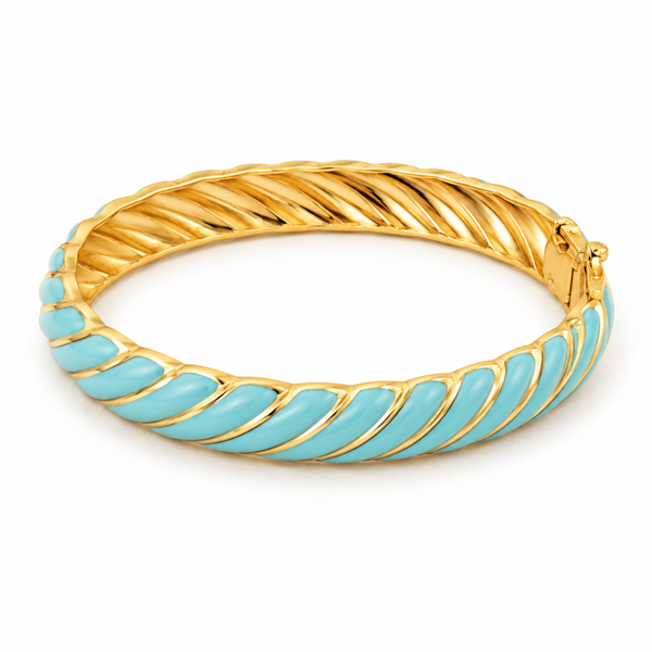 Bangle armband blauw
