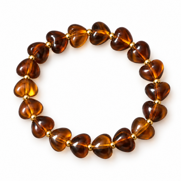 Bead armband  bruin