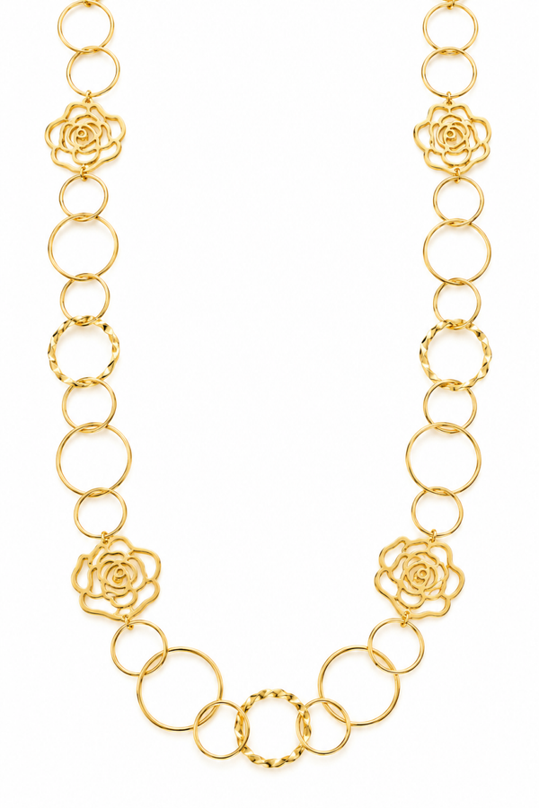 Lange ketting  roos