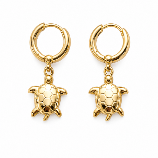 Oorbellen schilpad goud