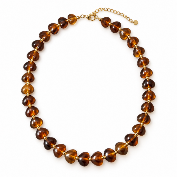 Bead ketting bruin