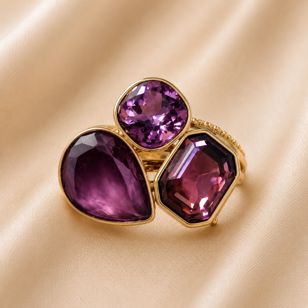 Ring purple  stone