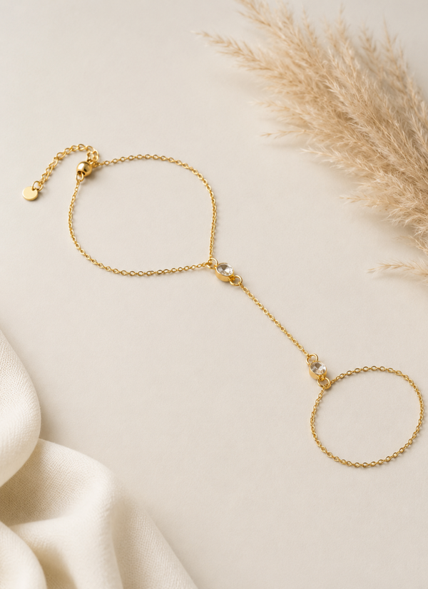 Handchain goudkleurig- jay