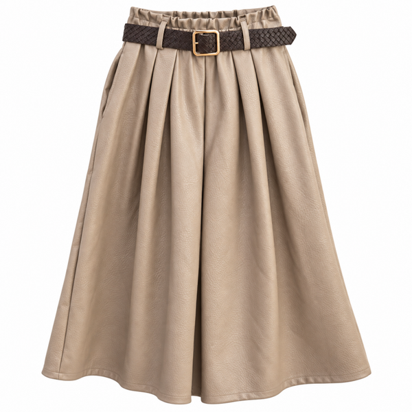 Kunstlederen broek enkel