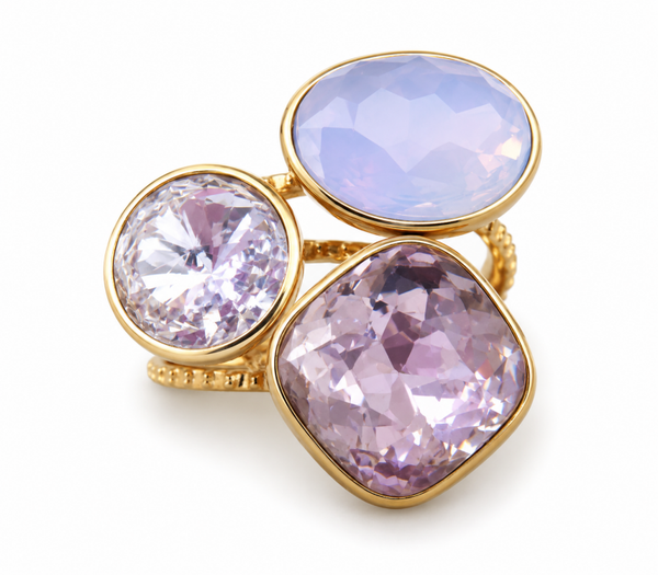 Ring stone roze
