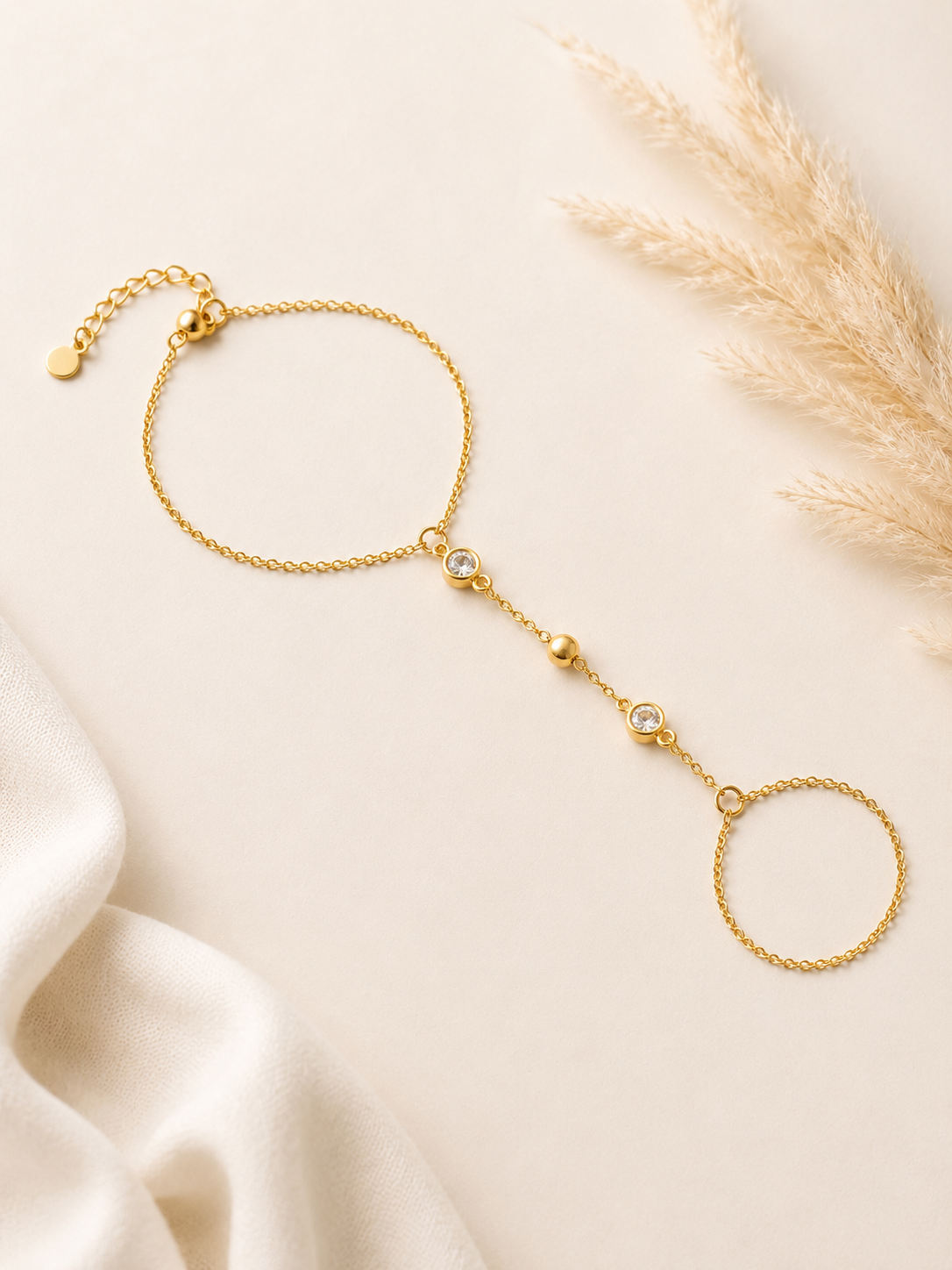 Handchain goud - Stainlesssteel shine