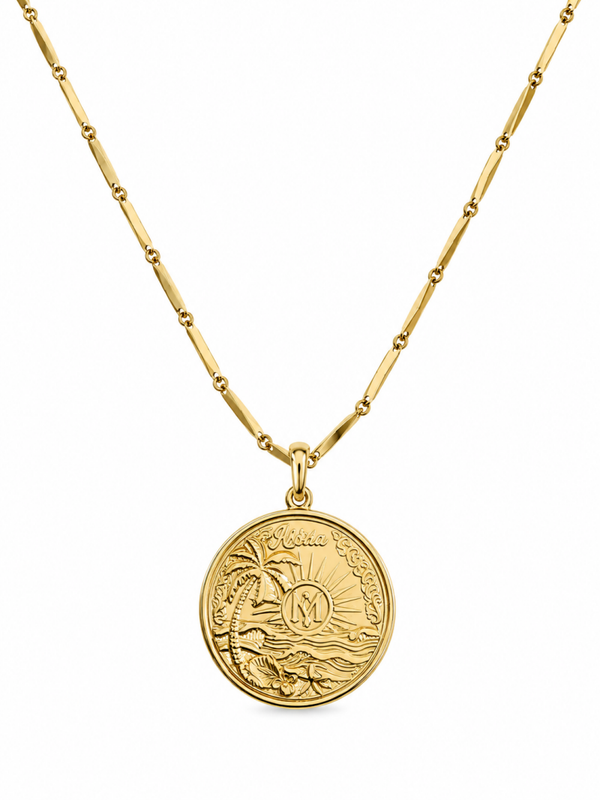 Ibiza ketting  60cm- goud